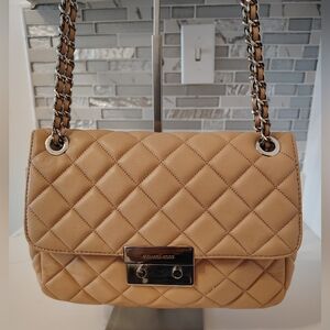 EUC Michael Kors Bag - Blush Pink Quilted Crossbody/Shoulder